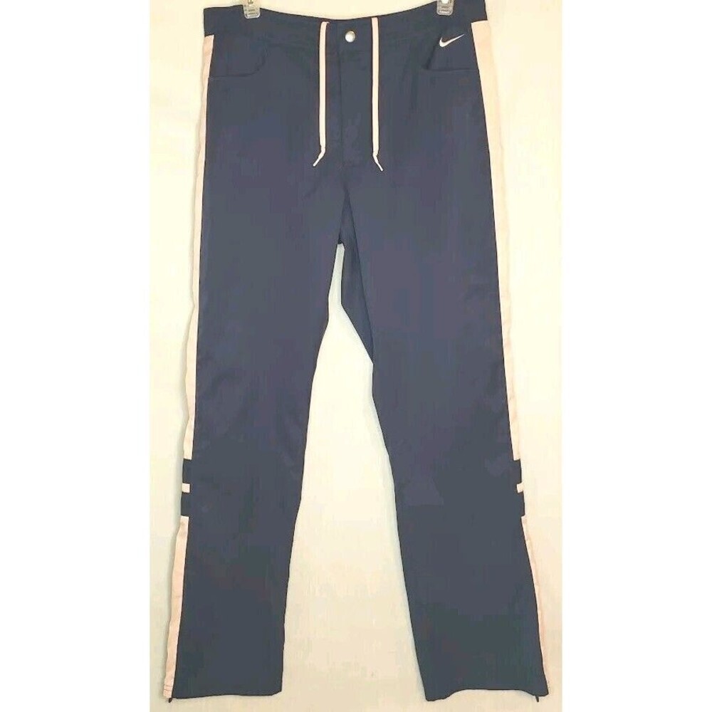 Nike Navy (Color Pink/Dark Blue) Track Pants Size M (8-10) Pockets